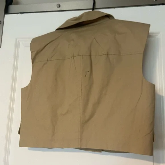 Anthropologie Trench cropped vest - Picture 3 of 5